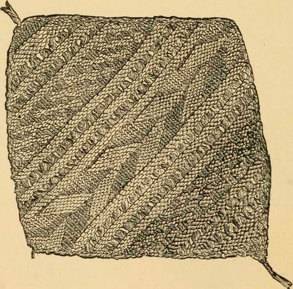 An illustration from Rules and directions for the use of Finlayson, Bousfield & co.'s real Scotch linen crochet thread .., 1886, leaf 51