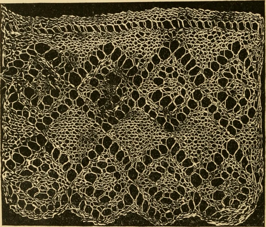 An illustration from Rules and directions for the use of Finlayson, Bousfield & co.'s real Scotch linen crochet thread .., 1886, leaf 57