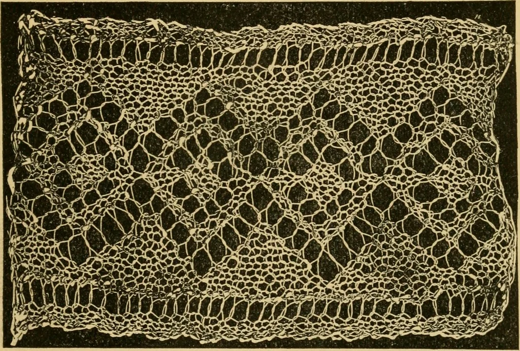 An illustration from Rules and directions for the use of Finlayson, Bousfield & co.'s real Scotch linen crochet thread .., 1886, leaf 58