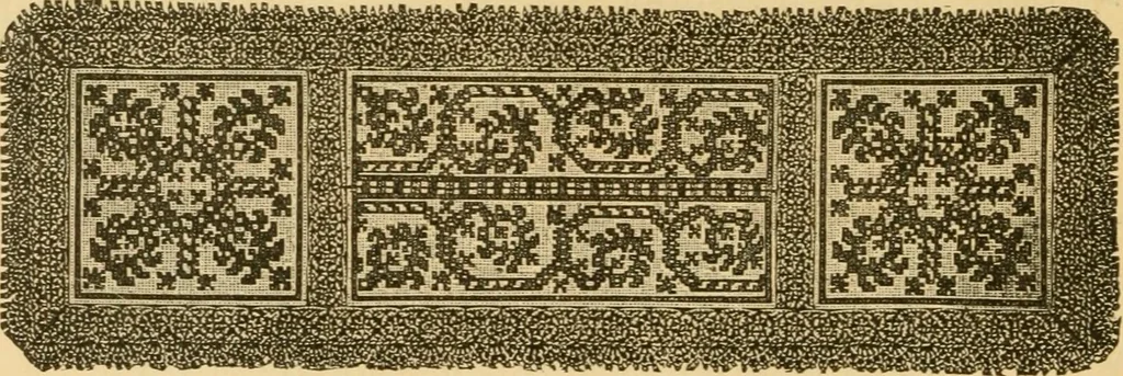 An illustration from Rules and directions for the use of Finlayson, Bousfield & co.'s real Scotch linen crochet thread .., 1886, leaf 71