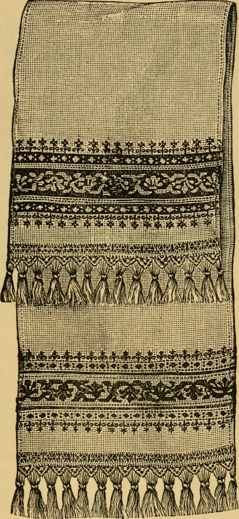 An illustration from Rules and directions for the use of Finlayson, Bousfield & co.'s real Scotch linen crochet thread .., 1886, leaf 74