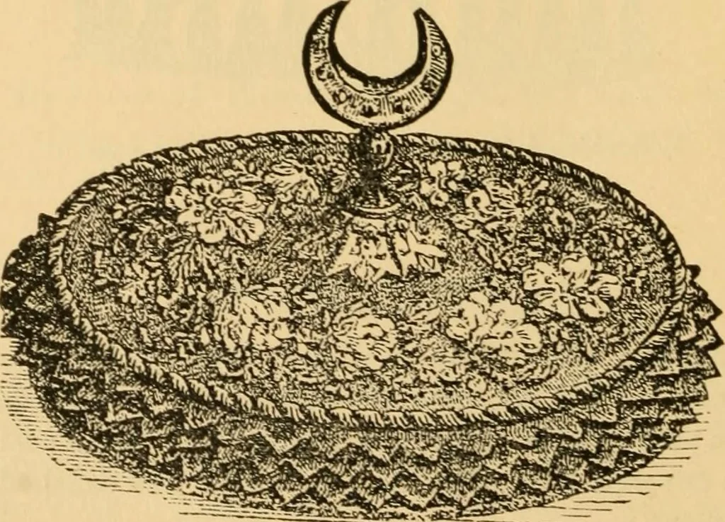 An illustration from Rules and directions for the use of Finlayson, Bousfield & co.'s real Scotch linen crochet thread .., 1886, leaf 75