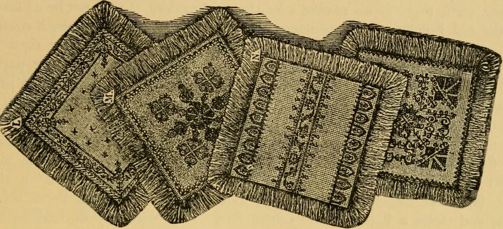 An illustration from Rules and directions for the use of Finlayson, Bousfield & co.'s real Scotch linen crochet thread .., 1886, leaf 76