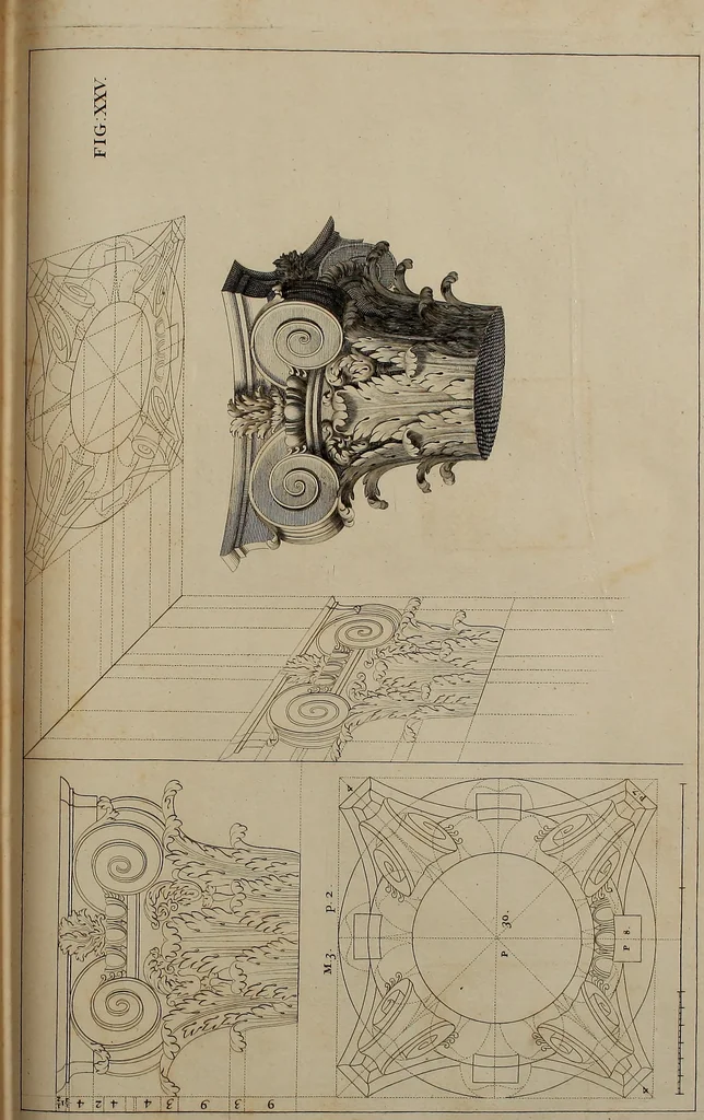 An illustration from Rules and examples of perspective, proper for painters and architects, etc. In English and Latin ... by .., 1707, leaf 100