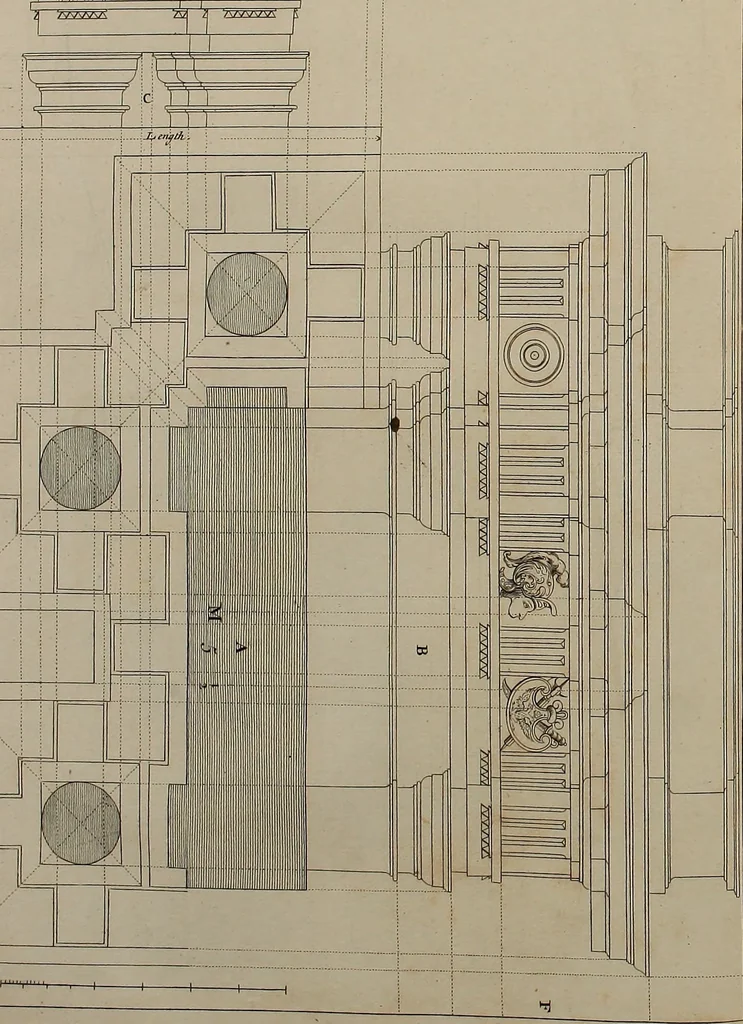 An illustration from Rules and examples of perspective, proper for painters and architects, etc. In English and Latin ... by .., 1707, leaf 109