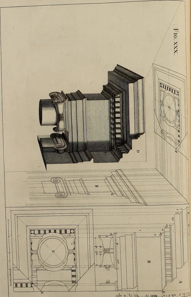 An illustration from Rules and examples of perspective, proper for painters and architects, etc. In English and Latin ... by .., 1707, leaf 115