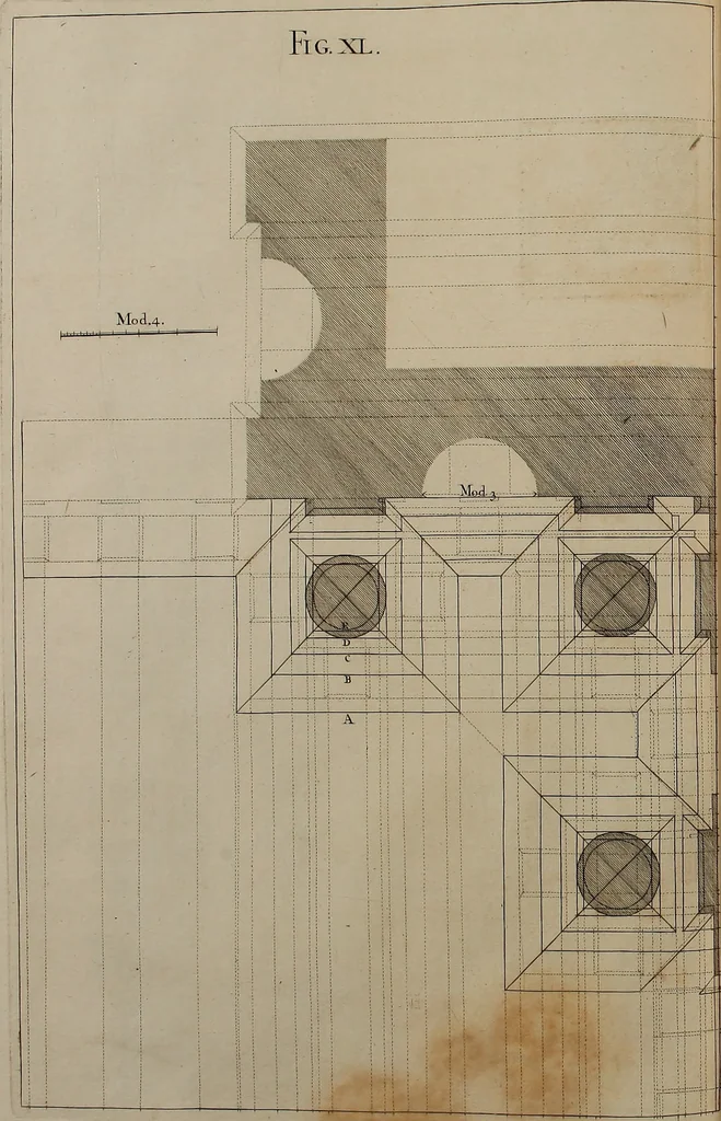 An illustration from Rules and examples of perspective, proper for painters and architects, etc. In English and Latin ... by .., 1707, leaf 145