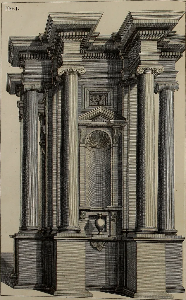 An illustration from Rules and examples of perspective, proper for painters and architects, etc. In English and Latin ... by .., 1707, leaf 175