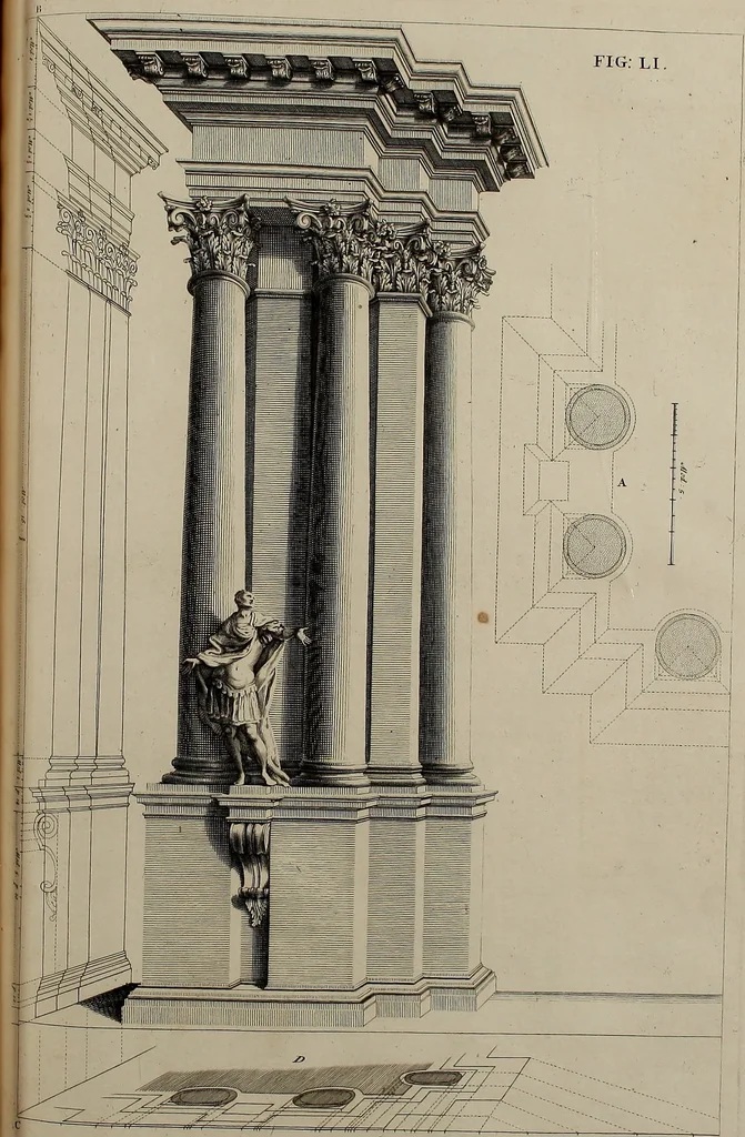 An illustration from Rules and examples of perspective, proper for painters and architects, etc. In English and Latin ... by .., 1707, leaf 178