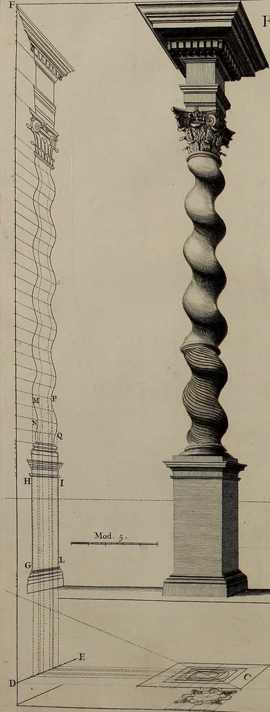 An illustration from Rules and examples of perspective, proper for painters and architects, etc. In English and Latin ... by .., 1707, leaf 181