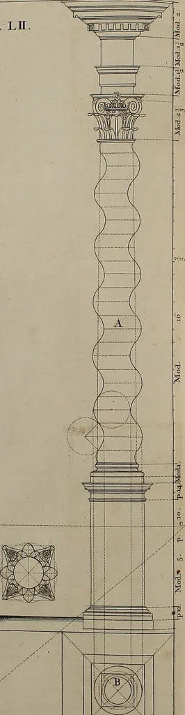 An illustration from Rules and examples of perspective, proper for painters and architects, etc. In English and Latin ... by .., 1707, leaf 181
