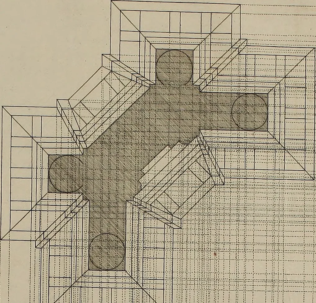 An illustration from Rules and examples of perspective, proper for painters and architects, etc. In English and Latin ... by .., 1707, leaf 190