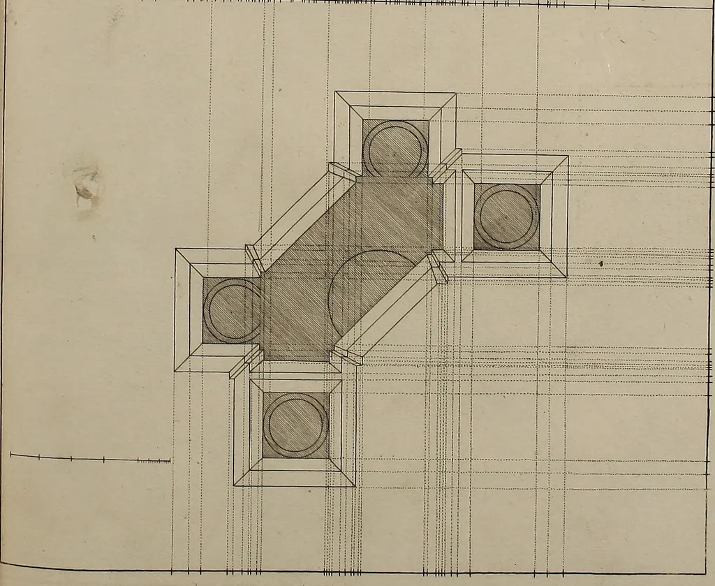 An illustration from Rules and examples of perspective, proper for painters and architects, etc. In English and Latin ... by .., 1707, leaf 190