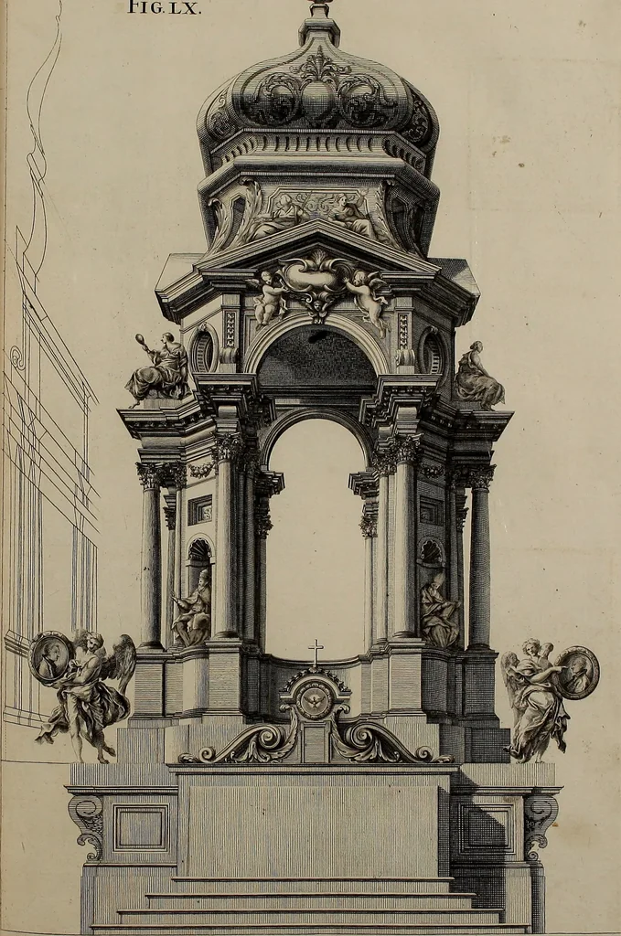 An illustration from Rules and examples of perspective, proper for painters and architects, etc. In English and Latin ... by .., 1707, leaf 208