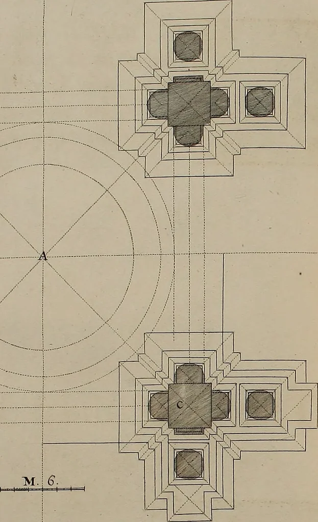 An illustration from Rules and examples of perspective, proper for painters and architects, etc. In English and Latin ... by .., 1707, leaf 217