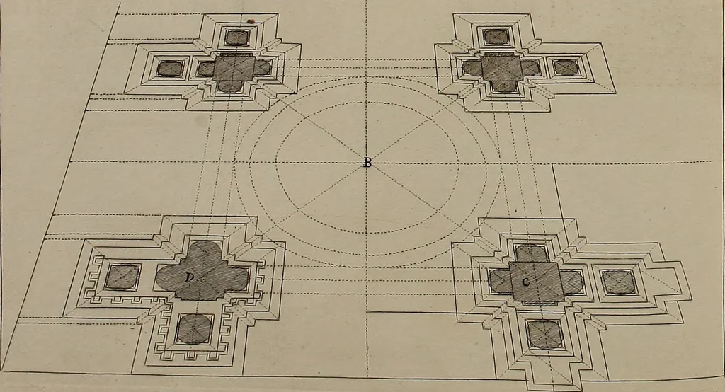 An illustration from Rules and examples of perspective, proper for painters and architects, etc. In English and Latin ... by .., 1707, leaf 217