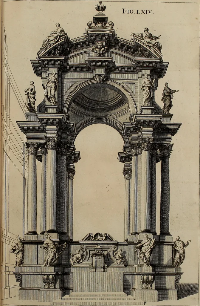 An illustration from Rules and examples of perspective, proper for painters and architects, etc. In English and Latin ... by .., 1707, leaf 220