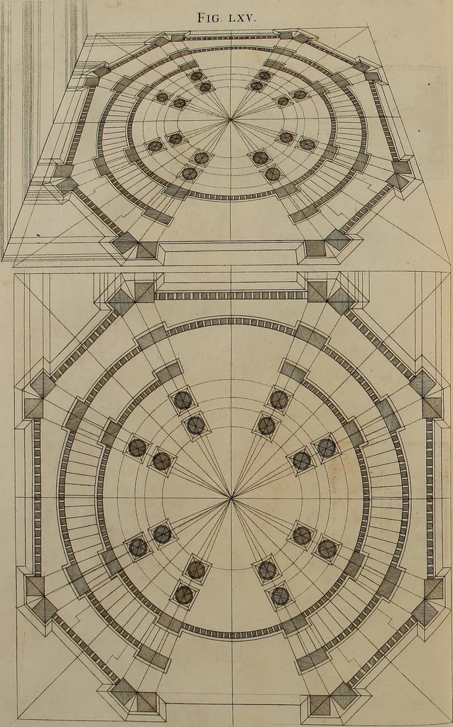 An illustration from Rules and examples of perspective, proper for painters and architects, etc. In English and Latin ... by .., 1707, leaf 223