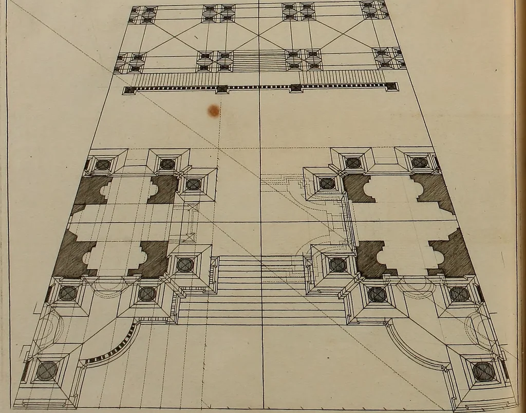 An illustration from Rules and examples of perspective, proper for painters and architects, etc. In English and Latin ... by .., 1707, leaf 235