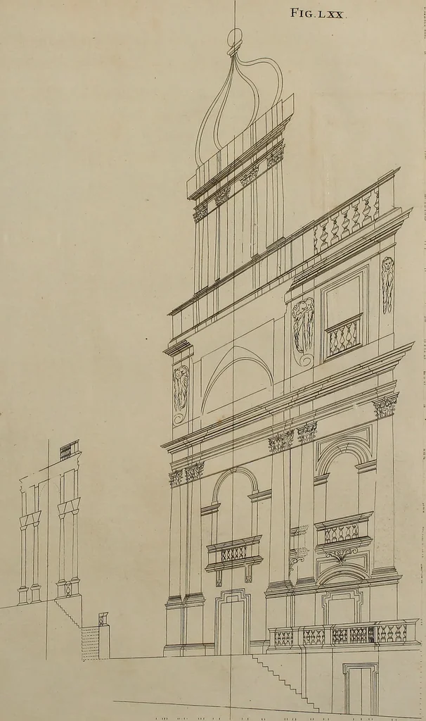An illustration from Rules and examples of perspective, proper for painters and architects, etc. In English and Latin ... by .., 1707, leaf 238