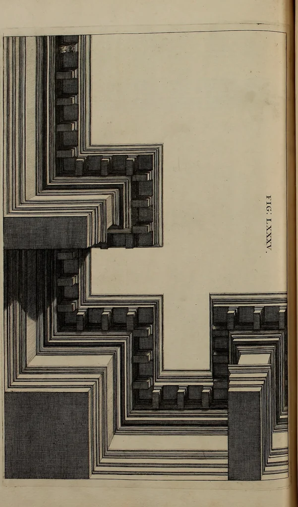 An illustration from Rules and examples of perspective, proper for painters and architects, etc. In English and Latin ... by .., 1707, leaf 281