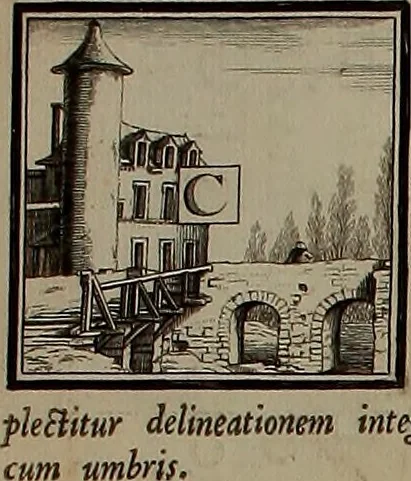An illustration from Rules and examples of perspective, proper for painters and architects, etc. In English and Latin ... by .., 1707, leaf 289