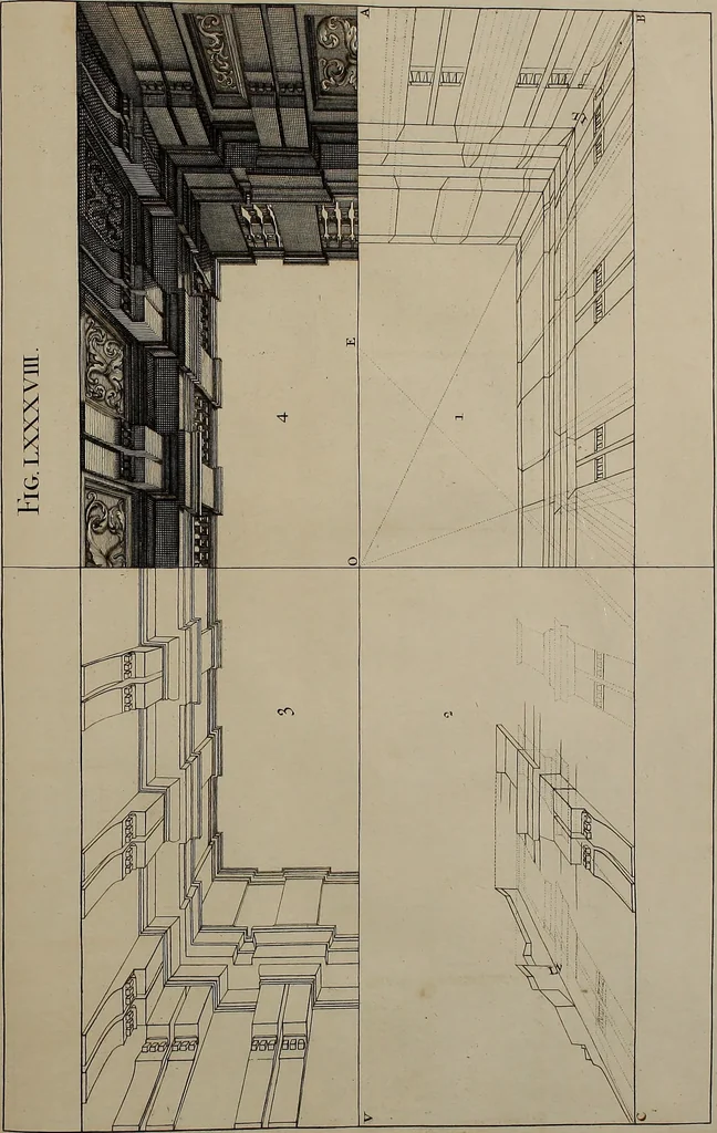 An illustration from Rules and examples of perspective, proper for painters and architects, etc. In English and Latin ... by .., 1707, leaf 290