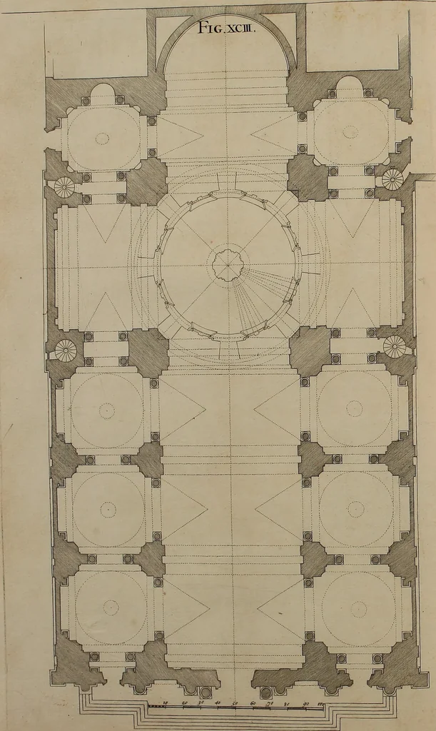 An illustration from Rules and examples of perspective, proper for painters and architects, etc. In English and Latin ... by .., 1707, leaf 305