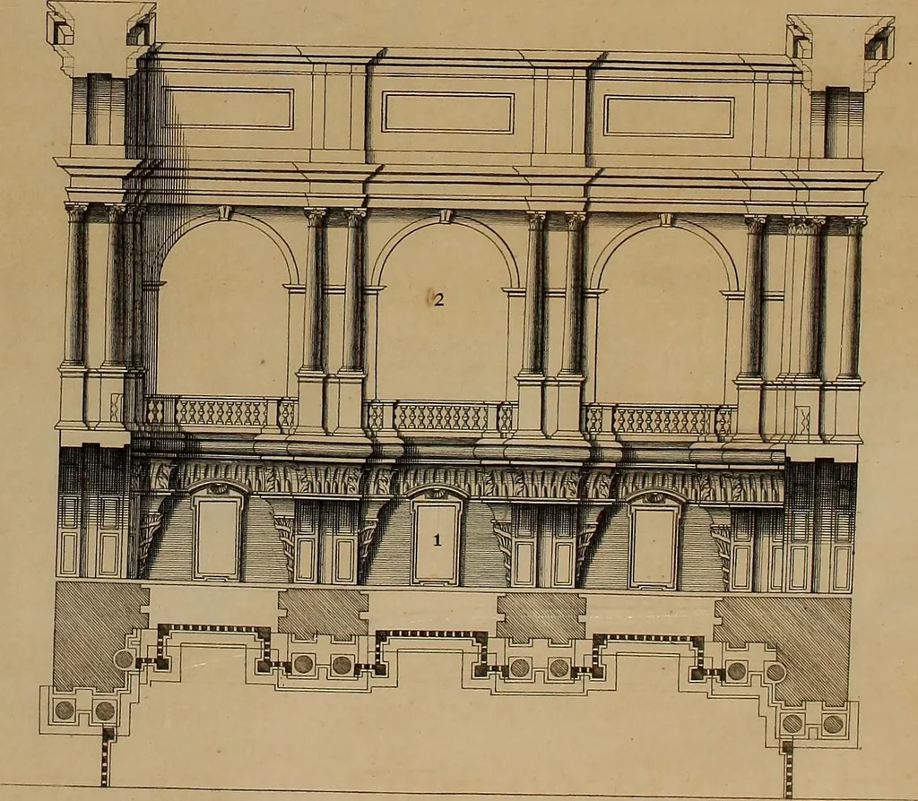 An illustration from Rules and examples of perspective, proper for painters and architects, etc. In English and Latin ... by .., 1707, leaf 314