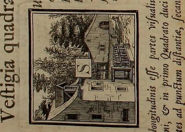 An illustration from Rules and examples of perspective, proper for painters and architects, etc. In English and Latin ... by .., 1707, leaf 39