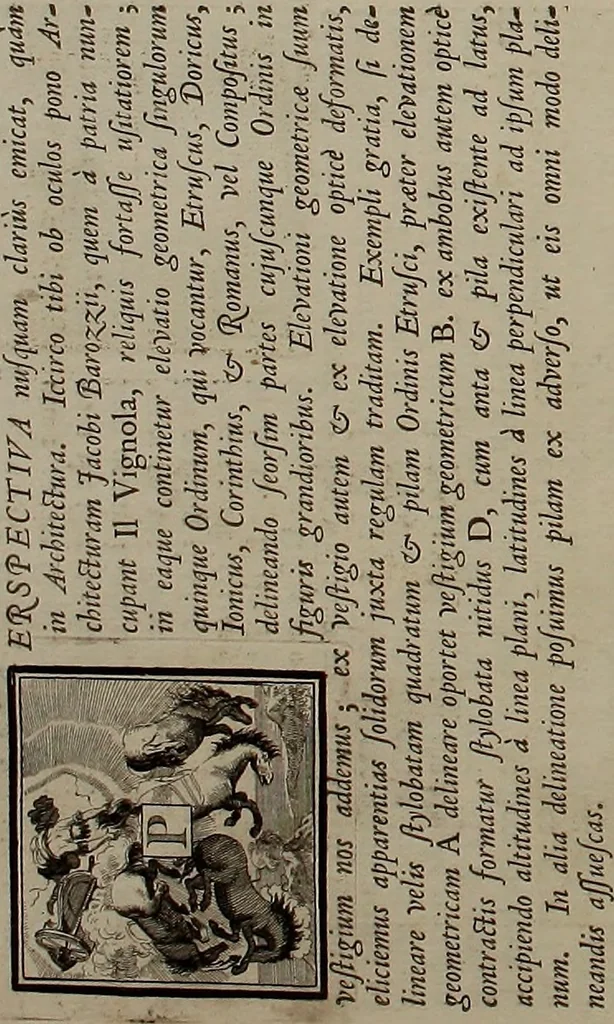 An illustration from Rules and examples of perspective, proper for painters and architects, etc. In English and Latin ... by .., 1707, leaf 51