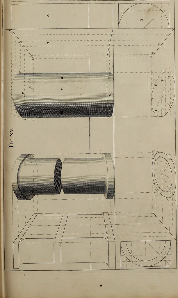 An illustration from Rules and examples of perspective, proper for painters and architects, etc. In English and Latin ... by .., 1707, leaf 70