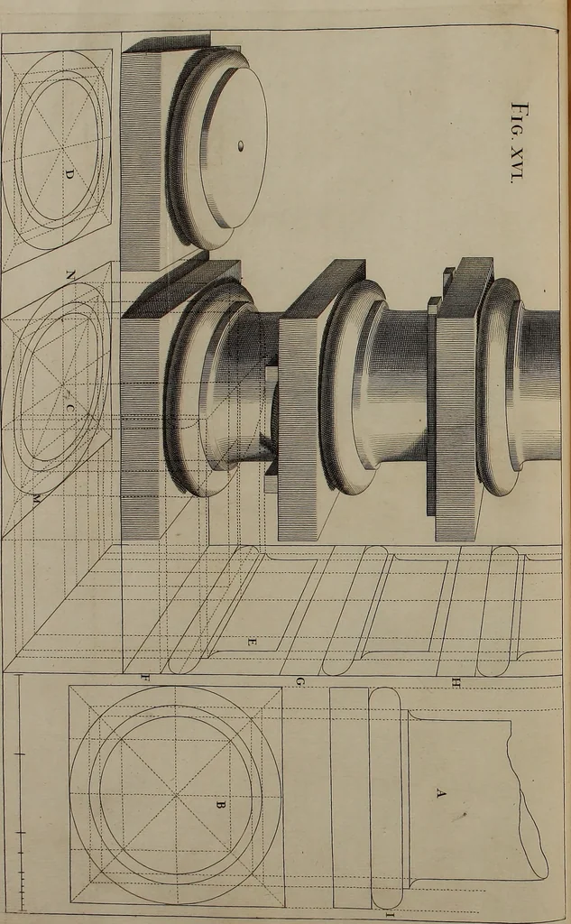 An illustration from Rules and examples of perspective, proper for painters and architects, etc. In English and Latin ... by .., 1707, leaf 73