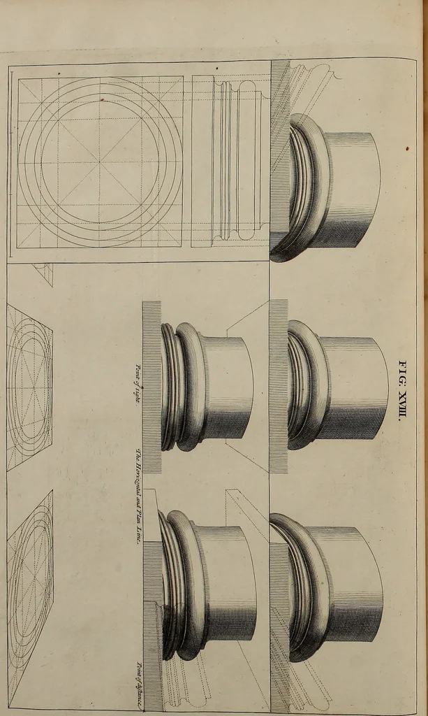 An illustration from Rules and examples of perspective, proper for painters and architects, etc. In English and Latin ... by .., 1707, leaf 79
