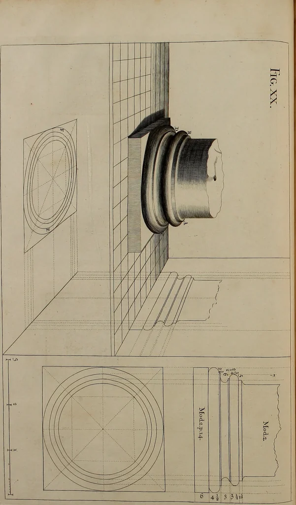 An illustration from Rules and examples of perspective, proper for painters and architects, etc. In English and Latin ... by .., 1707, leaf 85
