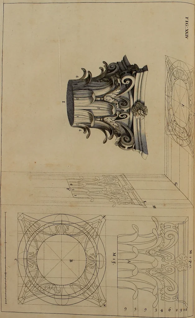 An illustration from Rules and examples of perspective, proper for painters and architects, etc. In English and Latin ... by .., 1707, leaf 97