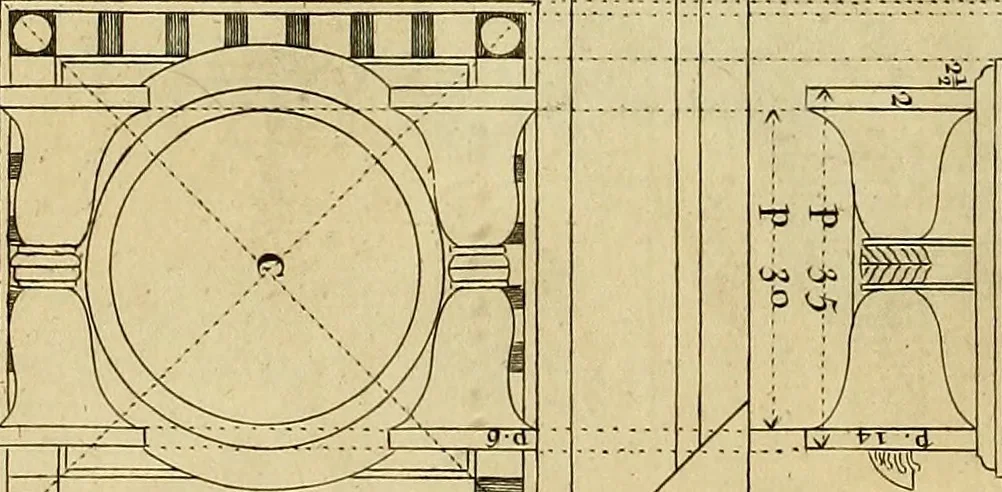 An illustration from Rules and examples of perspective proper for painters and architects, etc. in English and Latin :‡bcontaining a most easie and expeditious method to delineate in perspective all designs relating to architecture, after a new manner, wholly free from the confusion of occult lines /‡cby that great master thereof, Andrea Pozzo, Soc. Jef. engraven in 105 ample folio plates, and adorn'd with 200 initial letters to the explanatory discourses ; printed from copper-plates ony best paper by John Sturt ; done into English from the original printed at Rome 1693 in Lat. and Ital. by Mr John James of Greenwich, 1693, leaf 117