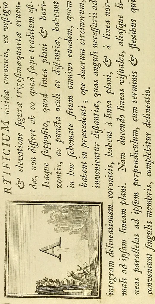 An illustration from Rules and examples of perspective proper for painters and architects, etc. in English and Latin :‡bcontaining a most easie and expeditious method to delineate in perspective all designs relating to architecture, after a new manner, wholly free from the confusion of occult lines /‡cby that great master thereof, Andrea Pozzo, Soc. Jef. engraven in 105 ample folio plates, and adorn'd with 200 initial letters to the explanatory discourses ; printed from copper-plates ony best paper by John Sturt ; done into English from the original printed at Rome 1693 in Lat. and Ital. by Mr John James of Greenwich, 1693, leaf 131