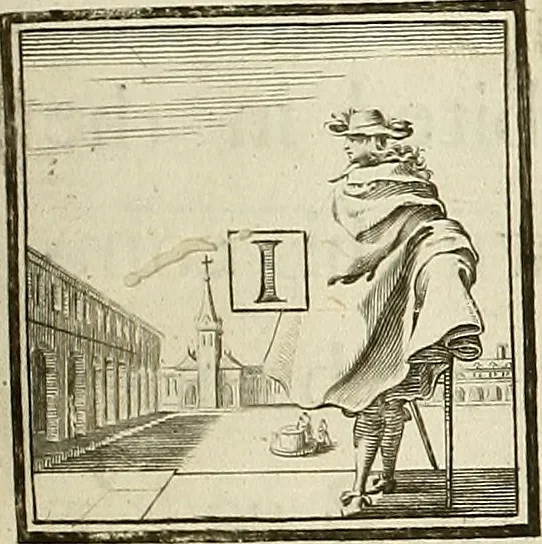 An illustration from Rules and examples of perspective proper for painters and architects, etc. in English and Latin :‡bcontaining a most easie and expeditious method to delineate in perspective all designs relating to architecture, after a new manner, wholly free from the confusion of occult lines /‡cby that great master thereof, Andrea Pozzo, Soc. Jef. engraven in 105 ample folio plates, and adorn'd with 200 initial letters to the explanatory discourses ; printed from copper-plates ony best paper by John Sturt ; done into English from the original printed at Rome 1693 in Lat. and Ital. by Mr John James of Greenwich, 1693, leaf 136