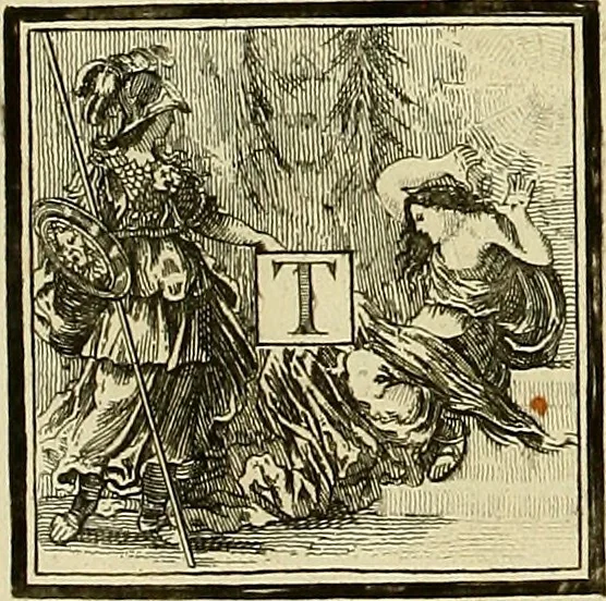 An illustration from Rules and examples of perspective proper for painters and architects, etc. in English and Latin :‡bcontaining a most easie and expeditious method to delineate in perspective all designs relating to architecture, after a new manner, wholly free from the confusion of occult lines /‡cby that great master thereof, Andrea Pozzo, Soc. Jef. engraven in 105 ample folio plates, and adorn'd with 200 initial letters to the explanatory discourses ; printed from copper-plates ony best paper by John Sturt ; done into English from the original printed at Rome 1693 in Lat. and Ital. by Mr John James of Greenwich, 1693, leaf 149