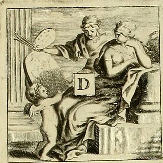 An illustration from Rules and examples of perspective proper for painters and architects, etc. in English and Latin :‡bcontaining a most easie and expeditious method to delineate in perspective all designs relating to architecture, after a new manner, wholly free from the confusion of occult lines /‡cby that great master thereof, Andrea Pozzo, Soc. Jef. engraven in 105 ample folio plates, and adorn'd with 200 initial letters to the explanatory discourses ; printed from copper-plates ony best paper by John Sturt ; done into English from the original printed at Rome 1693 in Lat. and Ital. by Mr John James of Greenwich, 1693, leaf 191