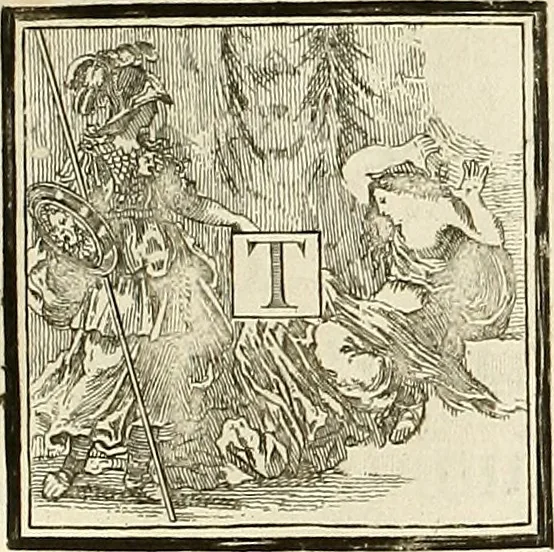 An illustration from Rules and examples of perspective proper for painters and architects, etc. in English and Latin :‡bcontaining a most easie and expeditious method to delineate in perspective all designs relating to architecture, after a new manner, wholly free from the confusion of occult lines /‡cby that great master thereof, Andrea Pozzo, Soc. Jef. engraven in 105 ample folio plates, and adorn'd with 200 initial letters to the explanatory discourses ; printed from copper-plates ony best paper by John Sturt ; done into English from the original printed at Rome 1693 in Lat. and Ital. by Mr John James of Greenwich, 1693, leaf 196