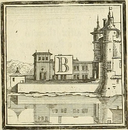 An illustration from Rules and examples of perspective proper for painters and architects, etc. in English and Latin :‡bcontaining a most easie and expeditious method to delineate in perspective all designs relating to architecture, after a new manner, wholly free from the confusion of occult lines /‡cby that great master thereof, Andrea Pozzo, Soc. Jef. engraven in 105 ample folio plates, and adorn'd with 200 initial letters to the explanatory discourses ; printed from copper-plates ony best paper by John Sturt ; done into English from the original printed at Rome 1693 in Lat. and Ital. by Mr John James of Greenwich, 1693, leaf 214