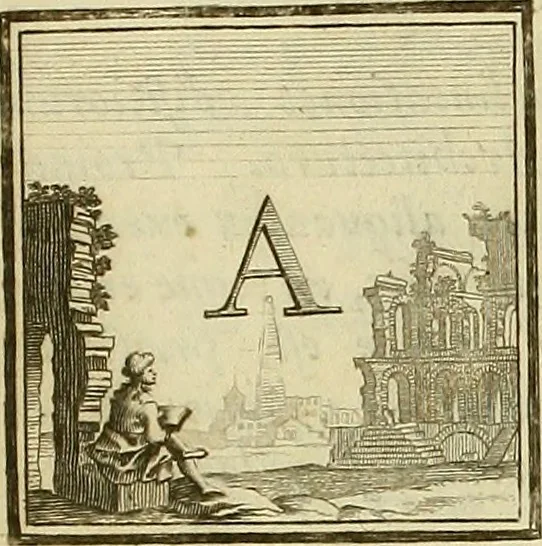 An illustration from Rules and examples of perspective proper for painters and architects, etc. in English and Latin :‡bcontaining a most easie and expeditious method to delineate in perspective all designs relating to architecture, after a new manner, wholly free from the confusion of occult lines /‡cby that great master thereof, Andrea Pozzo, Soc. Jef. engraven in 105 ample folio plates, and adorn'd with 200 initial letters to the explanatory discourses ; printed from copper-plates ony best paper by John Sturt ; done into English from the original printed at Rome 1693 in Lat. and Ital. by Mr John James of Greenwich, 1693, leaf 23