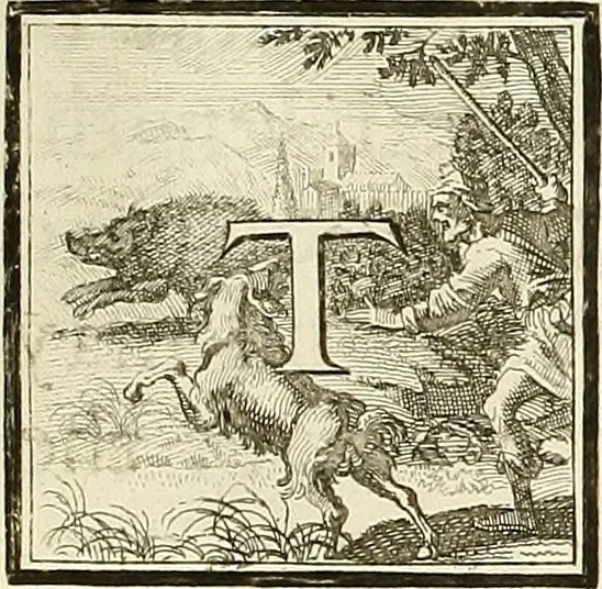 An illustration from Rules and examples of perspective proper for painters and architects, etc. in English and Latin :‡bcontaining a most easie and expeditious method to delineate in perspective all designs relating to architecture, after a new manner, wholly free from the confusion of occult lines /‡cby that great master thereof, Andrea Pozzo, Soc. Jef. engraven in 105 ample folio plates, and adorn'd with 200 initial letters to the explanatory discourses ; printed from copper-plates ony best paper by John Sturt ; done into English from the original printed at Rome 1693 in Lat. and Ital. by Mr John James of Greenwich, 1693, leaf 232