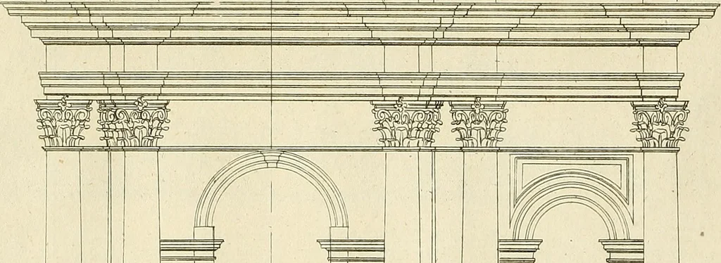 An illustration from Rules and examples of perspective proper for painters and architects, etc. in English and Latin :‡bcontaining a most easie and expeditious method to delineate in perspective all designs relating to architecture, after a new manner, wholly free from the confusion of occult lines /‡cby that great master thereof, Andrea Pozzo, Soc. Jef. engraven in 105 ample folio plates, and adorn'd with 200 initial letters to the explanatory discourses ; printed from copper-plates ony best paper by John Sturt ; done into English from the original printed at Rome 1693 in Lat. and Ital. by Mr John James of Greenwich, 1693, leaf 234