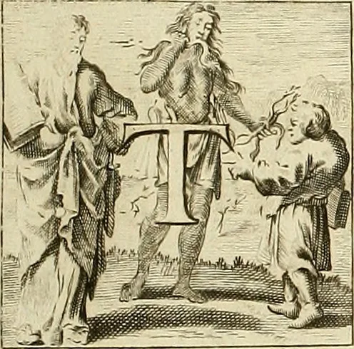 An illustration from Rules and examples of perspective proper for painters and architects, etc. in English and Latin :‡bcontaining a most easie and expeditious method to delineate in perspective all designs relating to architecture, after a new manner, wholly free from the confusion of occult lines /‡cby that great master thereof, Andrea Pozzo, Soc. Jef. engraven in 105 ample folio plates, and adorn'd with 200 initial letters to the explanatory discourses ; printed from copper-plates ony best paper by John Sturt ; done into English from the original printed at Rome 1693 in Lat. and Ital. by Mr John James of Greenwich, 1693, leaf 256
