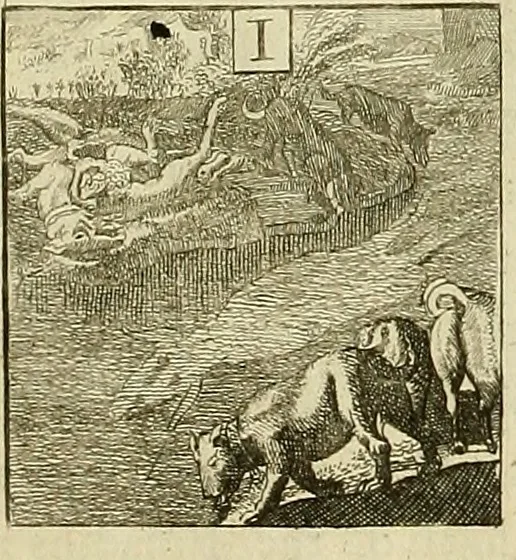 An illustration from Rules and examples of perspective proper for painters and architects, etc. in English and Latin :‡bcontaining a most easie and expeditious method to delineate in perspective all designs relating to architecture, after a new manner, wholly free from the confusion of occult lines /‡cby that great master thereof, Andrea Pozzo, Soc. Jef. engraven in 105 ample folio plates, and adorn'd with 200 initial letters to the explanatory discourses ; printed from copper-plates ony best paper by John Sturt ; done into English from the original printed at Rome 1693 in Lat. and Ital. by Mr John James of Greenwich, 1693, leaf 269