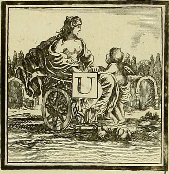 An illustration from Rules and examples of perspective proper for painters and architects, etc. in English and Latin :‡bcontaining a most easie and expeditious method to delineate in perspective all designs relating to architecture, after a new manner, wholly free from the confusion of occult lines /‡cby that great master thereof, Andrea Pozzo, Soc. Jef. engraven in 105 ample folio plates, and adorn'd with 200 initial letters to the explanatory discourses ; printed from copper-plates ony best paper by John Sturt ; done into English from the original printed at Rome 1693 in Lat. and Ital. by Mr John James of Greenwich, 1693, leaf 27