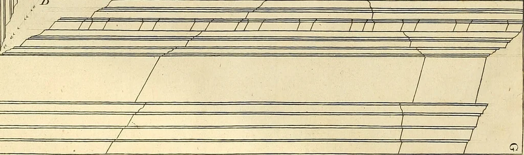 An illustration from Rules and examples of perspective proper for painters and architects, etc. in English and Latin :‡bcontaining a most easie and expeditious method to delineate in perspective all designs relating to architecture, after a new manner, wholly free from the confusion of occult lines /‡cby that great master thereof, Andrea Pozzo, Soc. Jef. engraven in 105 ample folio plates, and adorn'd with 200 initial letters to the explanatory discourses ; printed from copper-plates ony best paper by John Sturt ; done into English from the original printed at Rome 1693 in Lat. and Ital. by Mr John James of Greenwich, 1693, leaf 282